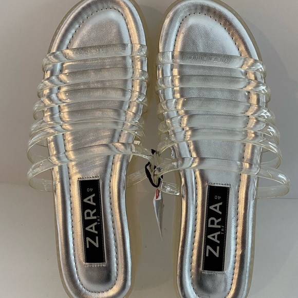 Zara gummy sandals new - Picture 4 of 8